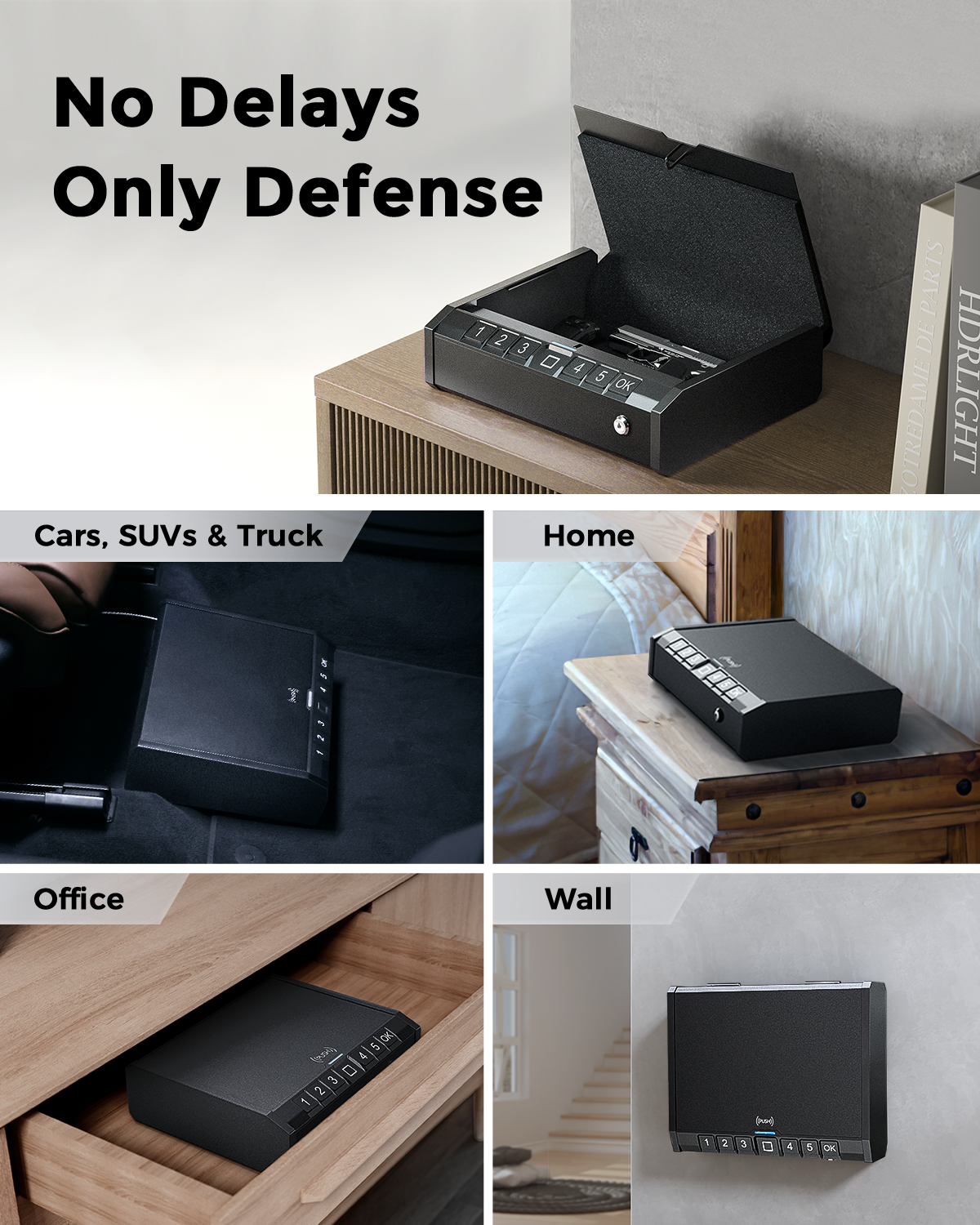Biometric Gun Safe For Pistols,Rifles,Finger Print Access