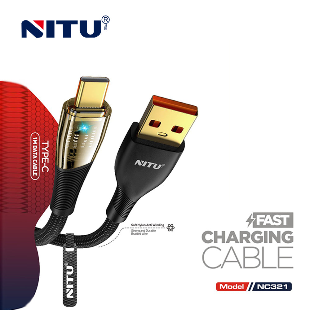 USB To Lightning Data Cable Nylon Braided 1M