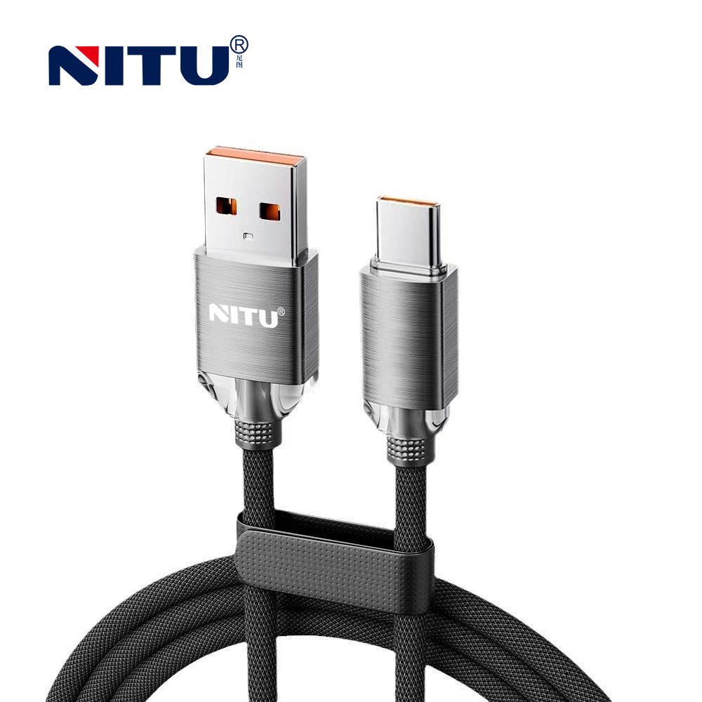 Metal Shell USB To Type C Data Cable ,1m,nylon Braided