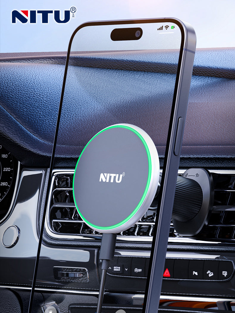 Car-vent Phone Holder Strong Magnetic Attraction 15W Wireless Charging