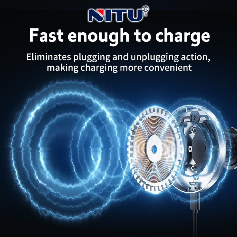 Car-vent Phone Holder Strong Magnetic Attraction 15W Wireless Charging With RGB Light