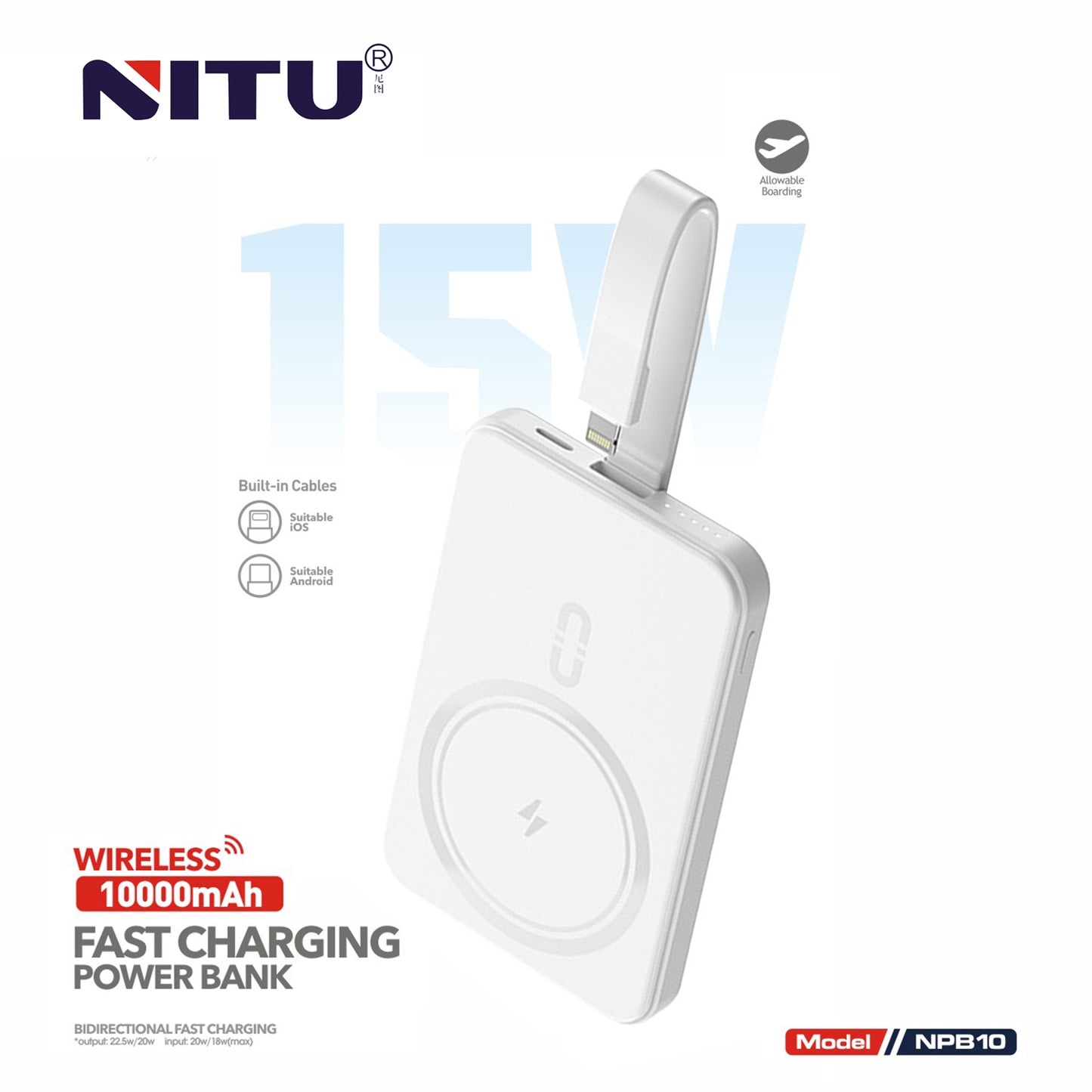 10000mAh fast charging power bank