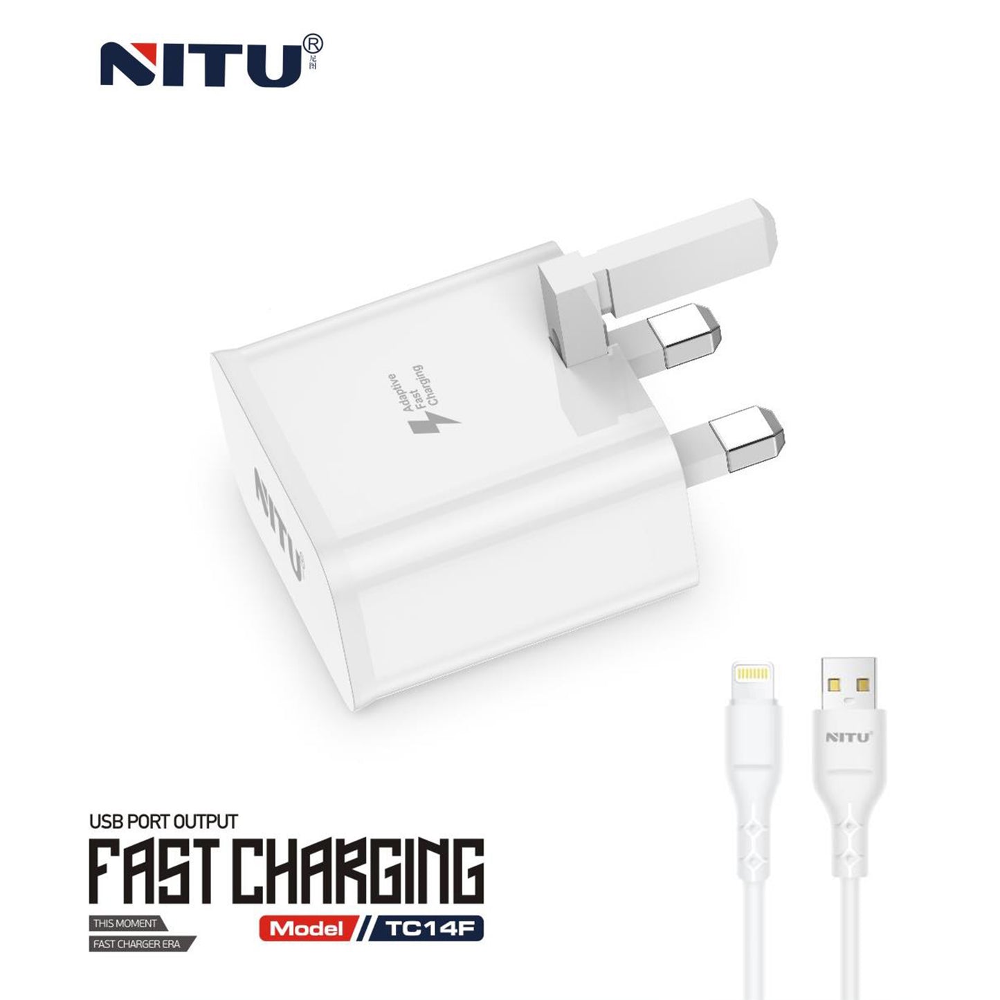 Wall charger With Cable UK Plug