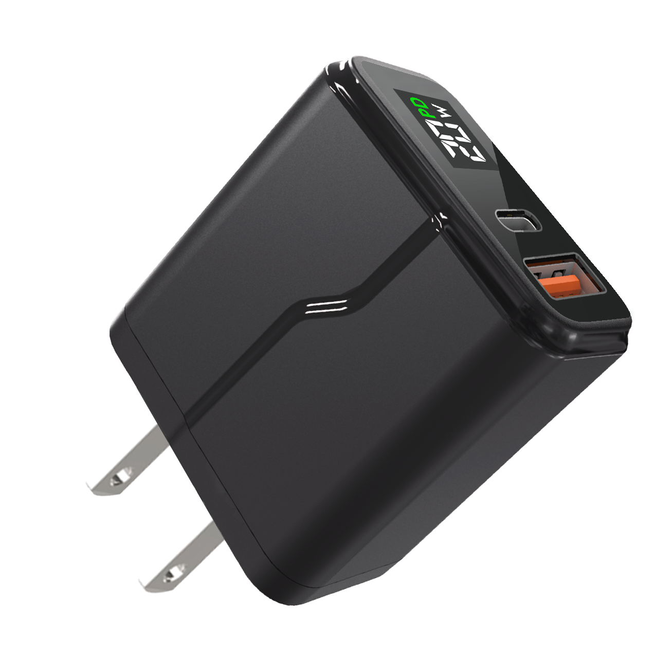 Charger Adapter EU/UK/US Plug PD+QC3.0,With/without cable,Digital display