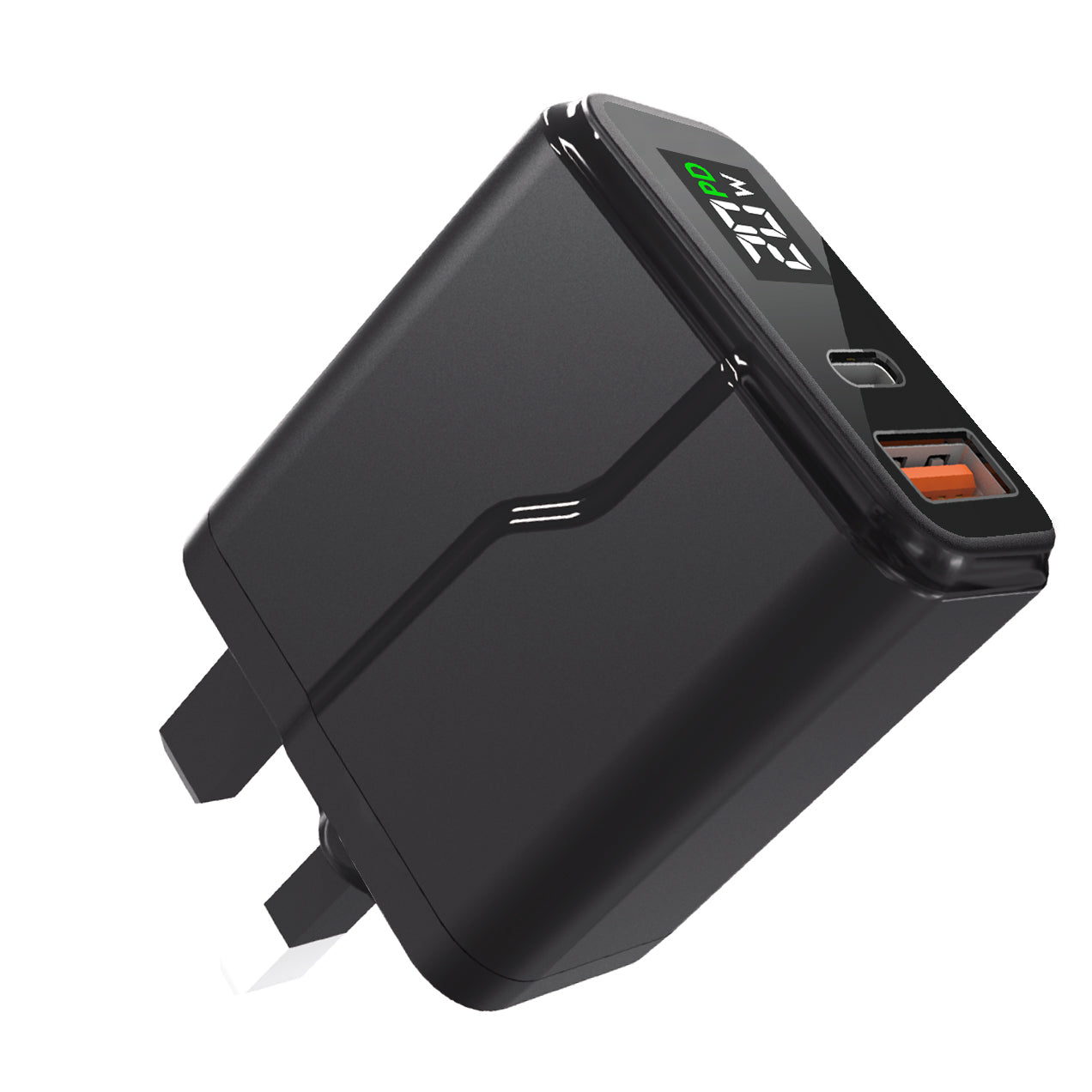 Charger Adapter EU/UK/US Plug PD+QC3.0,With/without cable,Digital display