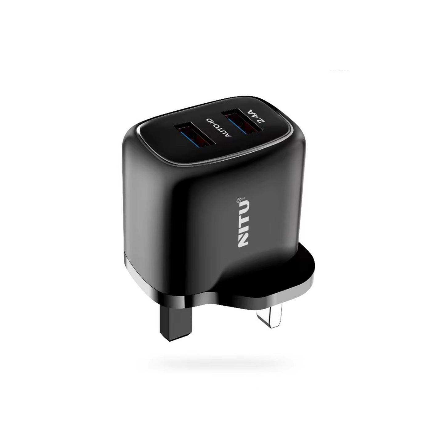 Wall charger EU/UK Plug Dual USB ports 12W