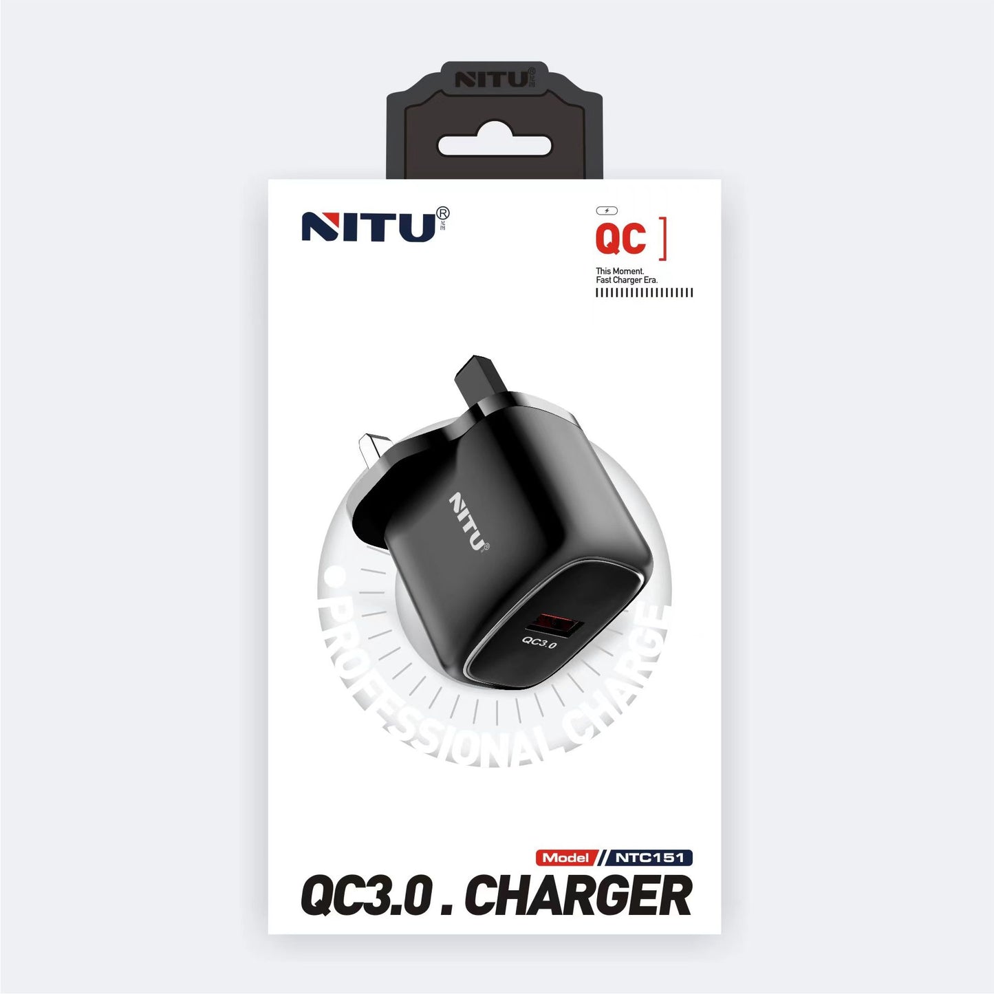 Wall charger UK Plug Single USB QC3.0 18W