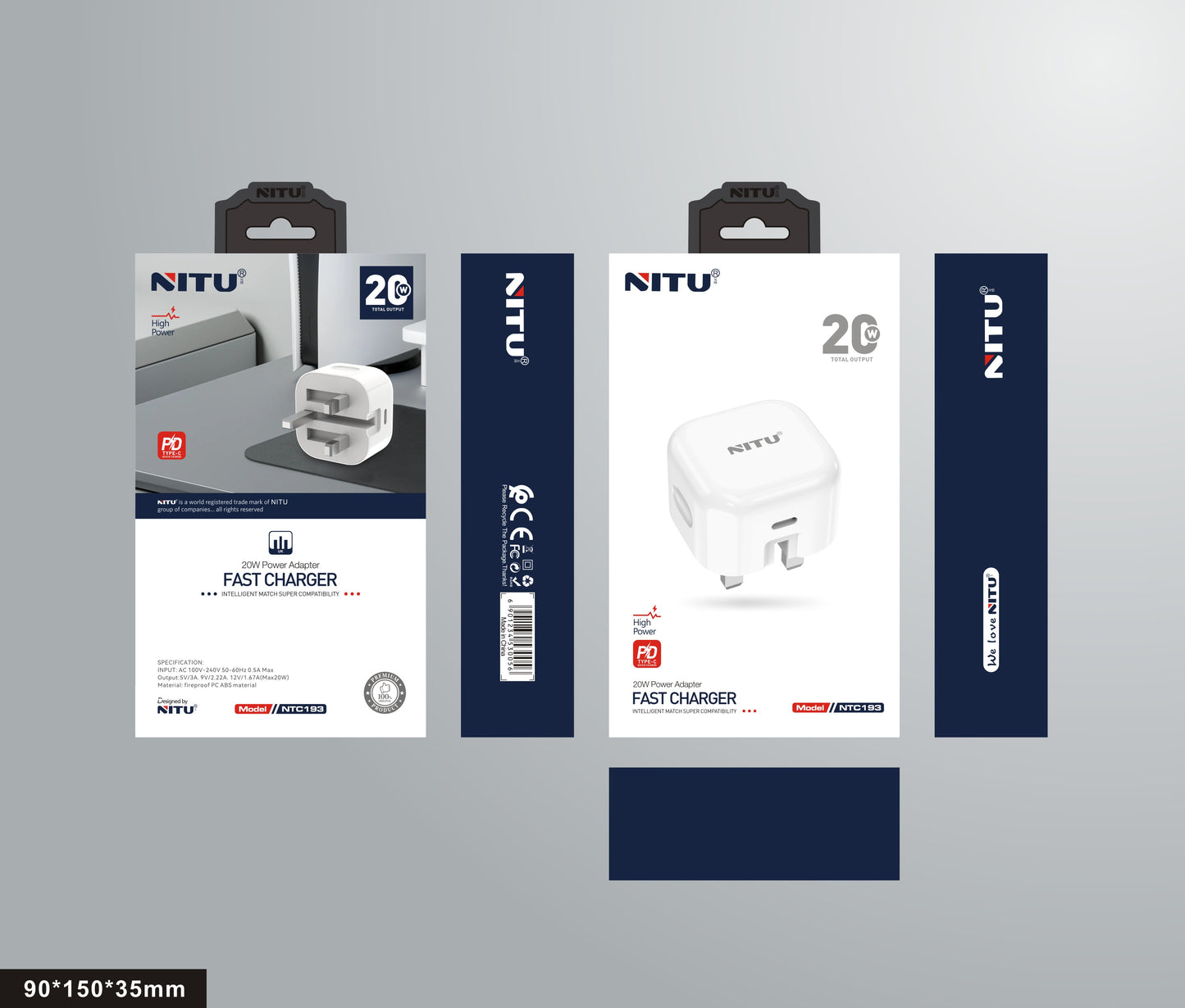 Charger Adapter UK Plug PD20W Fast Charger