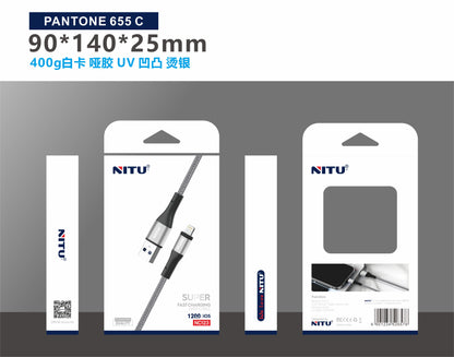 USB To Lightning 8Pin Charging Cable,1.2Meter,Braided Jacket