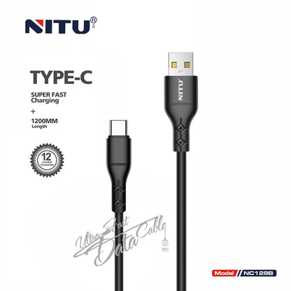 USB To Type C Data Cable 1.2meter