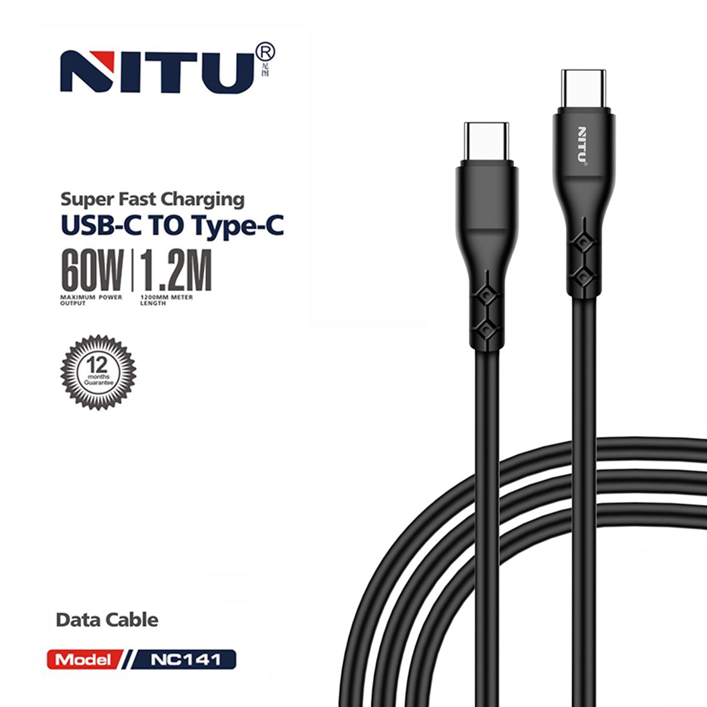 USB C To USB C 60W Fast Charging Cable
