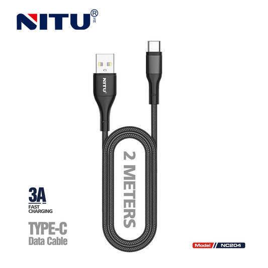 USB to Type C 3A Data Cable Fast Charging 2meter