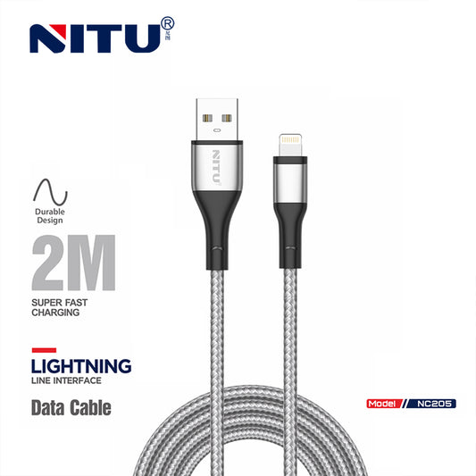 USB to Lightning  Data Cable 2 meter Braided Jacket
