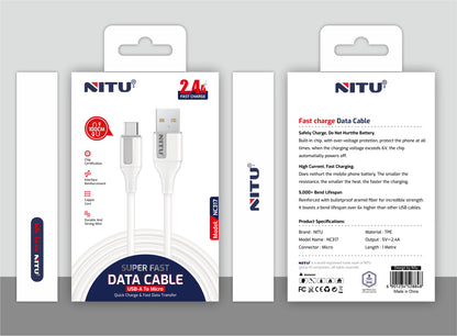 USB To Micro USB Data Cable 1M