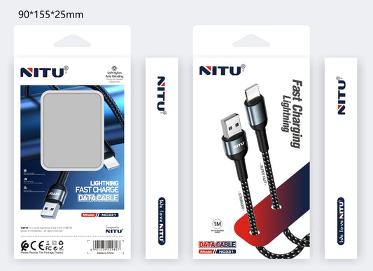 USB To Lightning Data Cable 1M,Nylon Braided