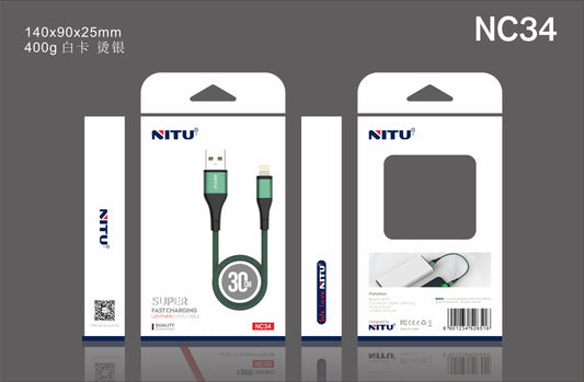 Type C To Type C 60W Super Fast Charging Cable-30CM