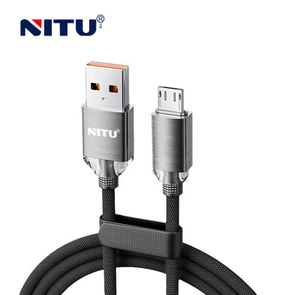 Metal Shell USB To Micro  Data Cable Fast Charging 1m,nylon Braided