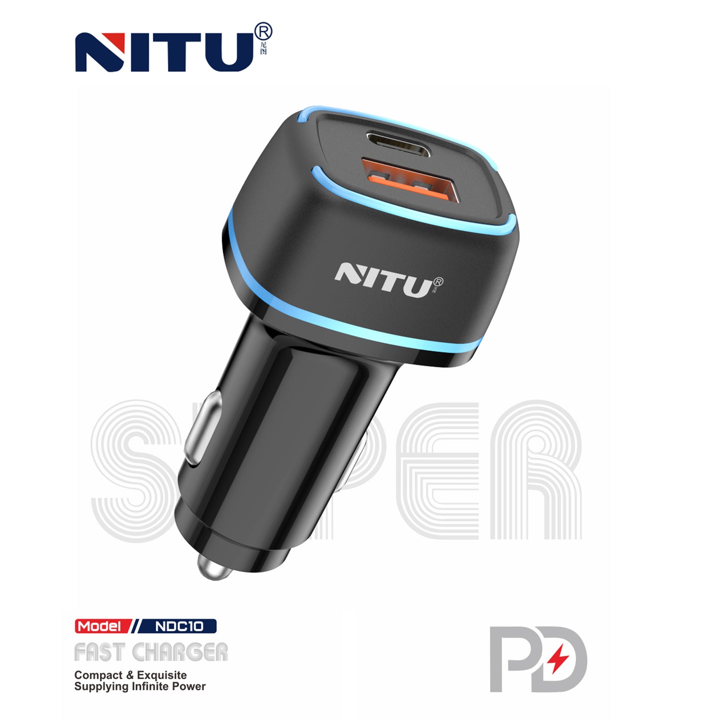 Car Charger PD+QC3.0 Fast Charging