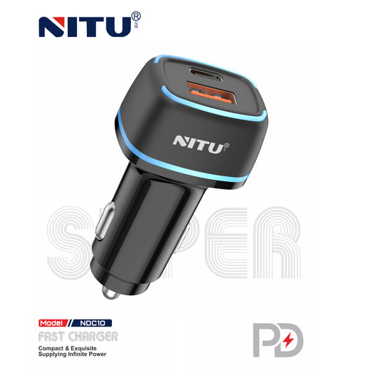 Car Charger PD+QC3.0 Fast Charging