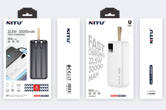 Power bank, fast charging, 22.5W, 30000mAH
