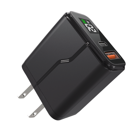 Charger Adapter EU/UK/US Plug PD+QC3.0,With/without cable,Digital display